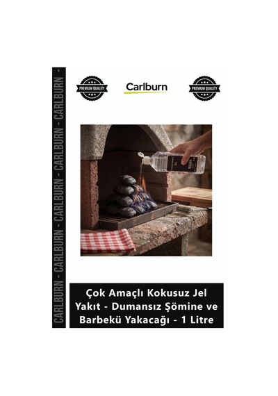 Özel Üretim Saf Temiz Çok Amaçlı Kokusuz Jel Yakıt Dumansız Şömine Barbekü Yakacağı 1 Litre Diğer
