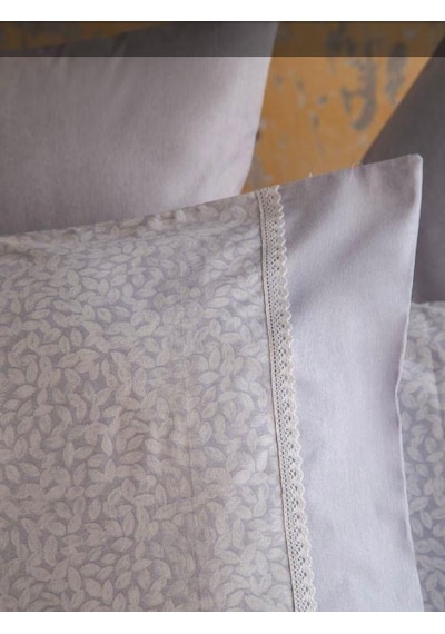 Apricitas Home Çift Kişilik Yatak Örtülü Set Ines Gri Ap83t00010025
