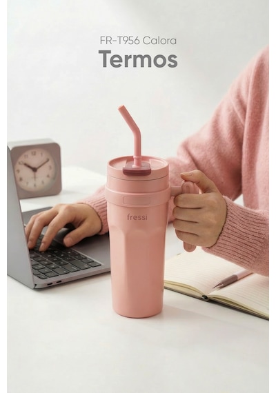 Fressi Calora Termos Paslanmaz Çelik 950 Ml Fr-t956 Pembe