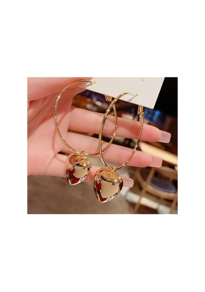 Gaia- Kalpli Yuvarlak Gold/silver Küpe 88476561