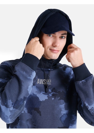 Colin's Colins Regular Fit Baskılı Lacivert Erkek Sweatshirt Cl1064612 Lacivert