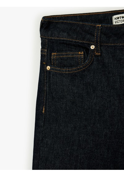 Koton Normal Bel Dar Kesim İspanyol Paça Jean Pantolon - Flare Jeans Koyu İndigo 6sal40108md Indigo Koton Normal Bel Dar Kesim İspanyol Paça Jean Pantolon - Flare Jeans Koyu İndigo 6sal40108md Indigo