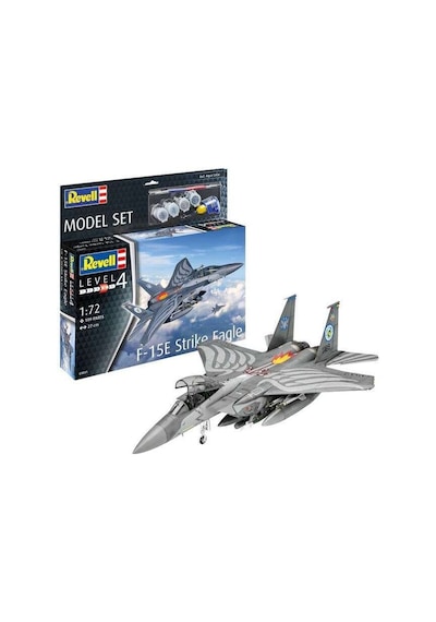 Revell Maket Askeri Uçak 1:72 Ölçek  F-15E Strike Eagle Boyalı Set N:63841