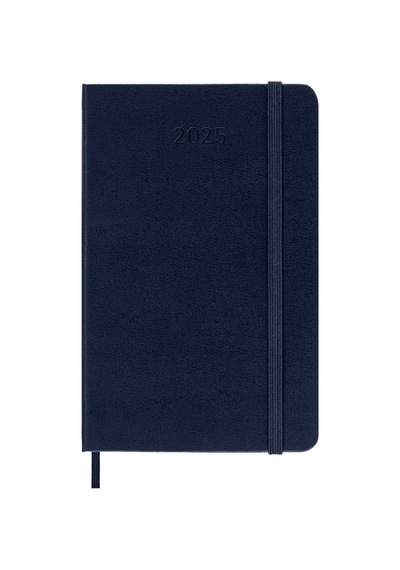 Moleskine 12 Ay Günlük Ajanda Cep Boy 9x14 Cm Sert Kapak Safir Mavi Safir Mavisi
