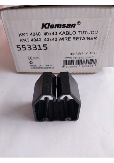 Klemsan 40x40 Kanal İçi tutucu siyah
