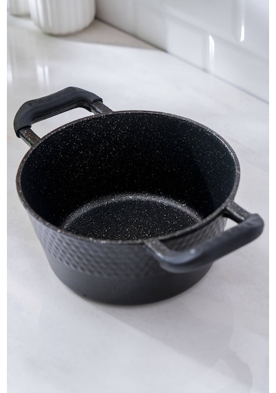 Acar Diamente Derin Tencere - 20 Cm Siyah