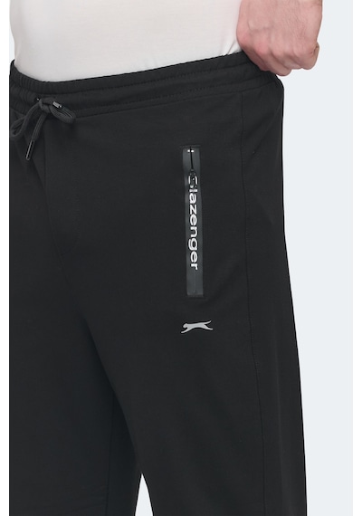 Slazenger Olı In Erkek Fermuar Cepli Siyah Eşofman Altı Siyah