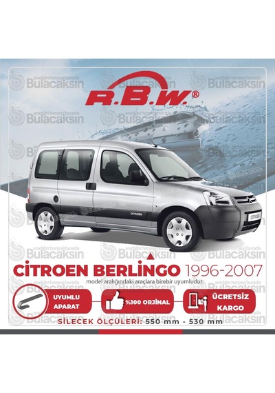 Citroen Berlingo Muz Silecek Takımı (1996-2007) RBW