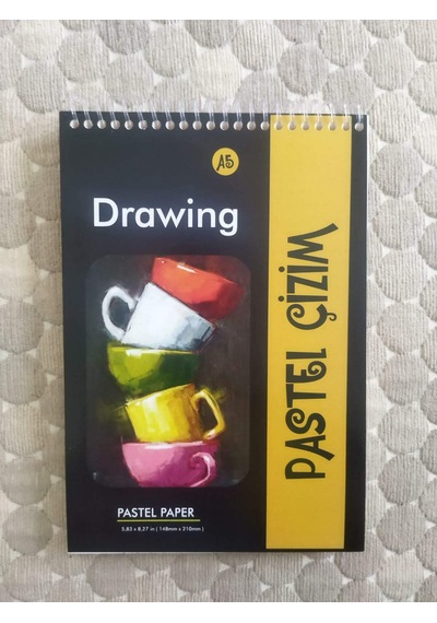 Koala Pastel Çizim Defteri , A5 Pastel Çizim Defteri Bej - Beyaz