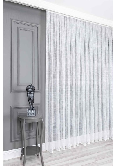 Evdepo Home Kullanıma Hazır Örme Tül Perde (540736759)