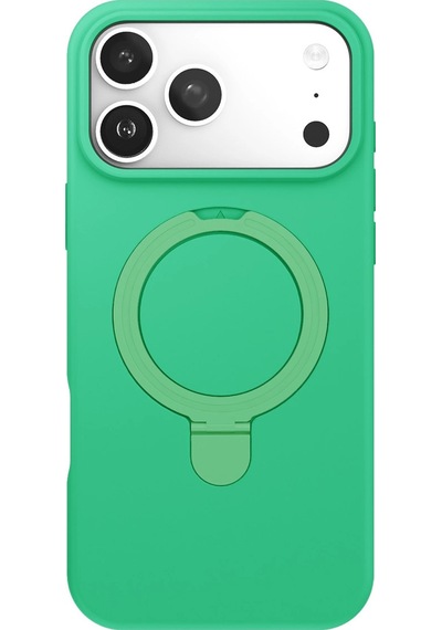 Apple  Uyumlu  iPhone 17 Pro Regal Magsafe Standlı Kapak Yeşil