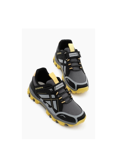 Tonny Black Termo Taban Su İtici Kumaş Cırtlı Çocuk Unisex Füme Sarı Trekking Ayakkabı Tbtmkd025 Füme Sarı