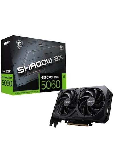 Msı Vga Geforce Rtx 5060 8g Shadow 2x Oc 8gb Gdrr7 Dx12 128b 3xdp/1xhdmı