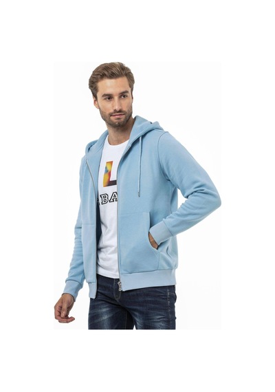 Cipo & Baxx Cl556 Erkek Basic Zip Sweatshirt 001