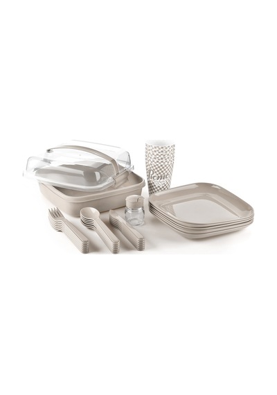 Emilahome Lovely Piknik Seti Bej 6 Lı Set - 867606603