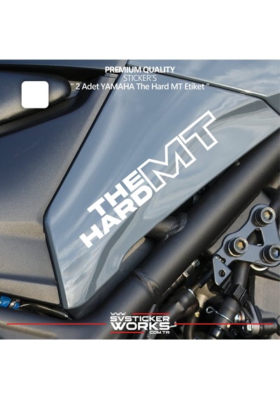 Yamaha The Hard Mt Sticker Yüksek Kalite Folyo 2 Adet Sticker Etiket 93847911