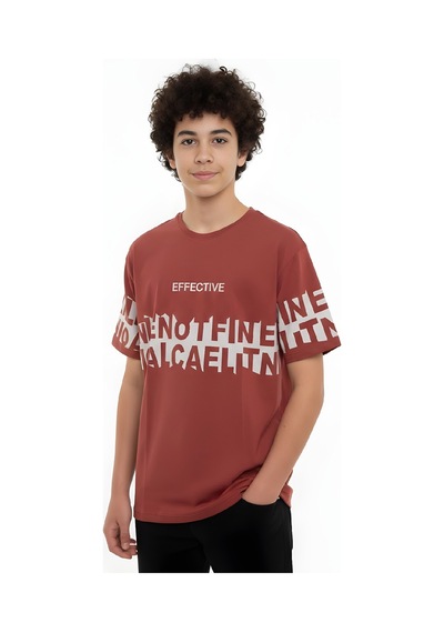 Modanino Erkek Çocuk T-shirt--geniş Kalıp-yazı Baskılı-12-16 Yaş 12527 Açık Kahverengi Modanino Erkek Çocuk T-shirt--geniş Kalıp-yazı Baskılı-12-16 Yaş 12527 Açık Kahverengi