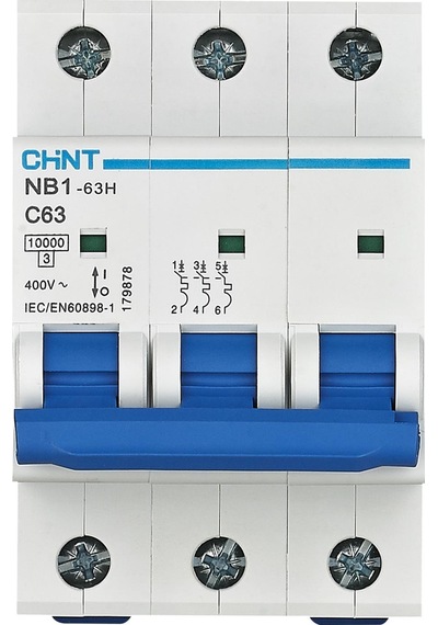 Chint 179878 Nb1 3x63a 10ka C Otomatik Sigorta