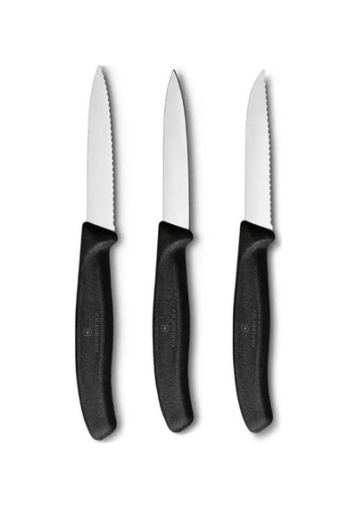 Vct-siyah 3'lü Kuçuk Soyma Bıçak Set