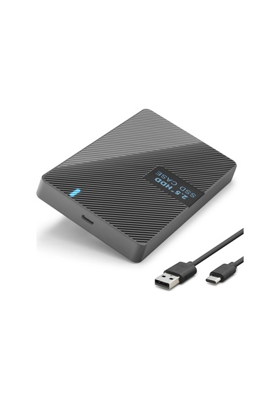 2.5" Inç Sata Hdd/ssd Harici Disk Kutusu Usb 3.0 Type-c - Siyah Hdx1793