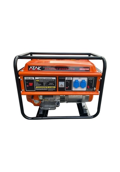 Abm Atak Oopg7500 7.5kw 15bg 420cc 6 İle 9sa 90kg Benzinli Jeneratör