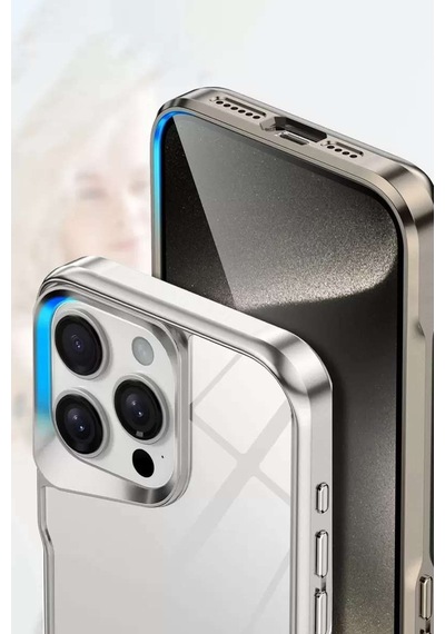 İphone 14 Pro Craft Kapak - Gümüş