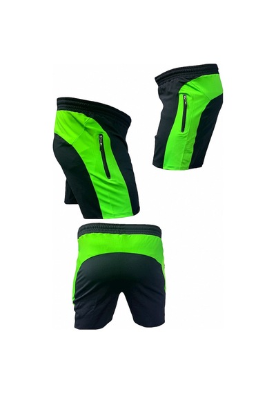 Erkek Günlük Siyah Spor Fitness Koşu Şortu (466870420)