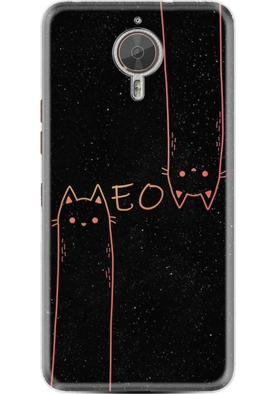 General Mobile Gm 5 Plus Kılıf Silikon Meow 1657