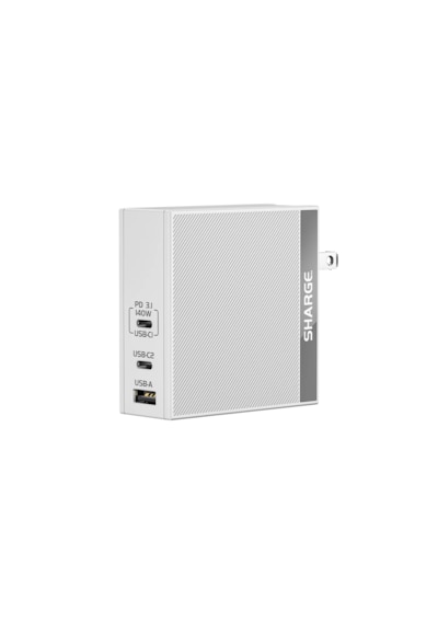 Sharge S140 - 140W PD3.1 GaN Hızlı Şarj Cihazı - Beyaz