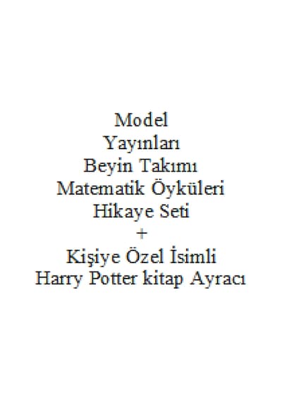 2. 3. 4. Sınıf Hikaye Seti Model Yayınları Beyin Takımı Matematik Öyküleri + Kişiye Özel İsimli Harry Potter Kitap Ayracı