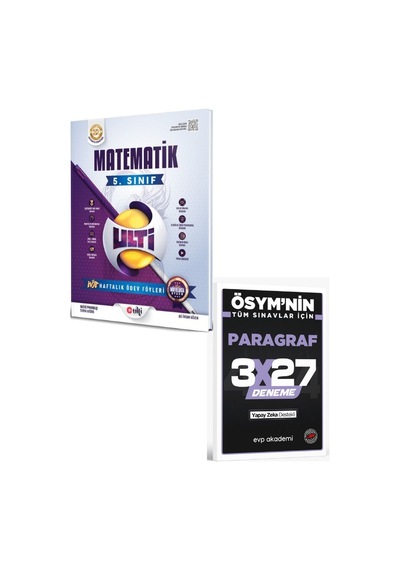 Ulti 2027 5. Sınıf Matematik Haftalık Ödev Föyleri+ Evp Akademi Paragraf