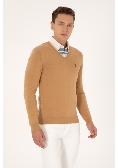U.S. Polo Assn. U.s. Polo Assn. Erkek Camel Kazak /triko 50313662-vr015