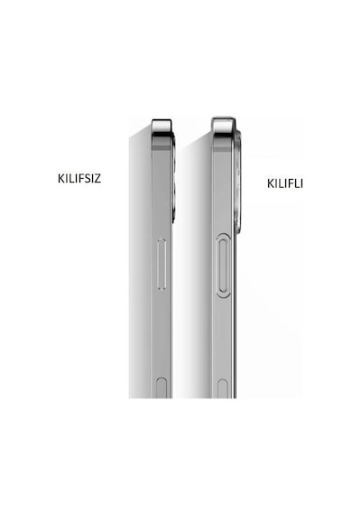 Apple Uyumlu iPhone 13 Pro Kamera Korumalı Tıpalı Silikon Kılıf Şeffaf