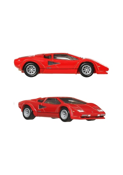 1:64 Hot Wheels Premium Car Culture 2'li Paket Lamborghını Countach Lp5000 Qv & Lancıa Stratos Zero Hbl96 - Jbl02 Çok Renkli