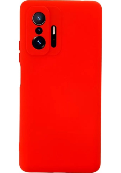 Newface Xiaomi Mi 11t Pro Kılıf Nano İçi Kadife Silikon - Kırmızı