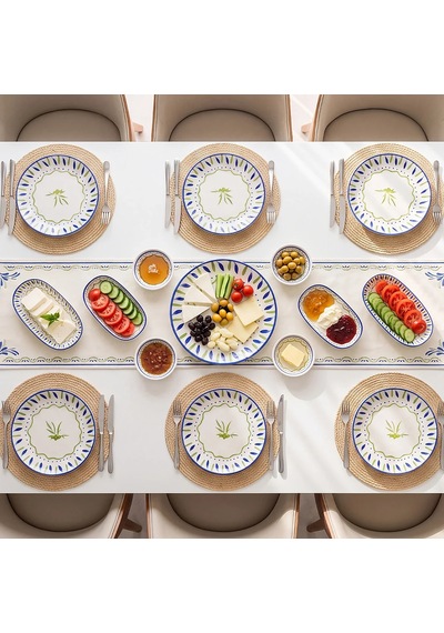 Güral Zeytin 15 Parça 6 Kişilik Porselen Kahvaltı Takımı Diğer