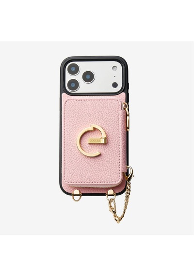 Kombinlenebilir - Apple Uyumlu iPhone 17 Pro Uyumlu Magsafe Özellikli Pu Deri Tasarım Kılıf - By Bera Lina Pembe