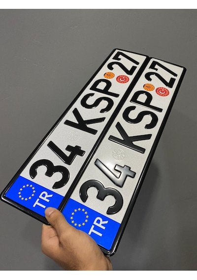 Appcity 6'Lı Plaka Pul Seti , Avrupa Birliği Yıldız Sticker ,
