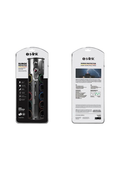 S-link Prz01 Prizhive 3 Metre 1860 Joule 1.5mm 1 Usb 1 Typec 2.1a