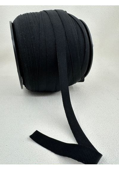 1.7 Cm Grogren Lastik-5 Metre - Siyah