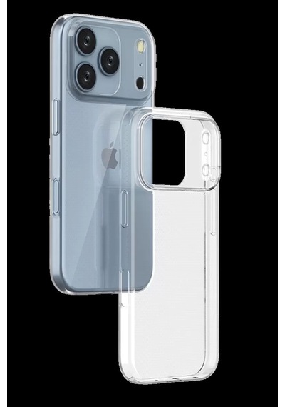 Apple İphone 17 Pro Max Lüx Şeffaf Silikon - Şeffaf