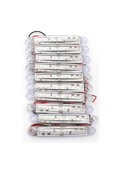 10 Adet 9 Ledli Parmak Lamba Beyaz Parmak Led Yan Lamba Beyaz Etek Lamba