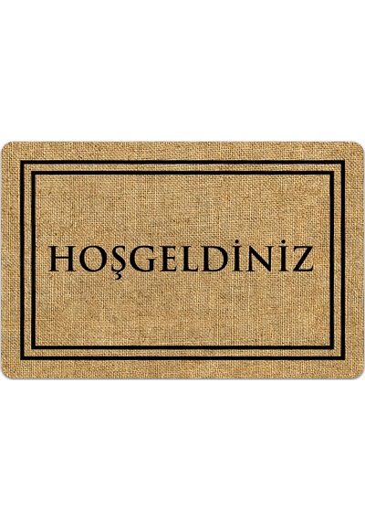 Evaşk Kapı Önü Paspası Vinil Kaymaz Tabanlı 45 X 70 Evaşkdm10066
