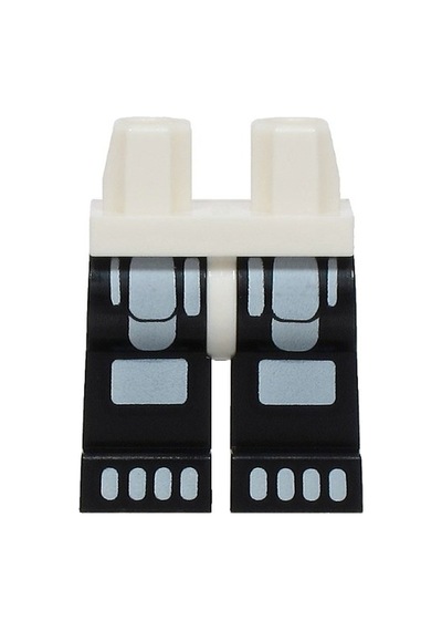 Minifigür Parçaları: Legs Decorated, Bacak, Ayak: 970c11pb56