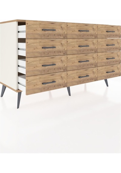Hyperion Konsol 12 Çekmeceli 132x44x83 Aytaşı-çam Çam Hyperion Konsol 12 Çekmeceli 132x44x83 Aytaşı-çam Çam