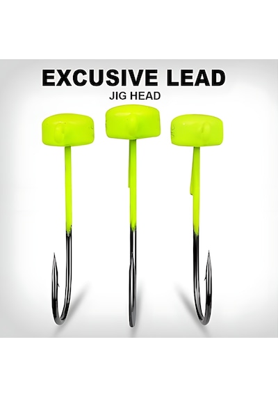 Hokkaido 7 Gram,5 Adet,sarı Jig Head,ürün Toplam Boyu 41 Mm