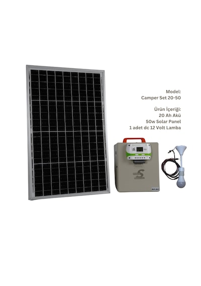 Spower Solar 20a Taşınabilir Yaşam Aküsü Camper Set 20-50