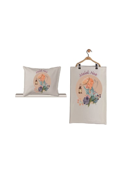 Pia Baby Gl 1930-02 İsme Özel Beşli Tulum Set Krem