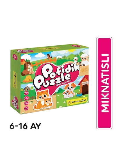 İlk Pofidik Magnet Puzzle Seti Çiftlik Ve Yabani Hayvanlar