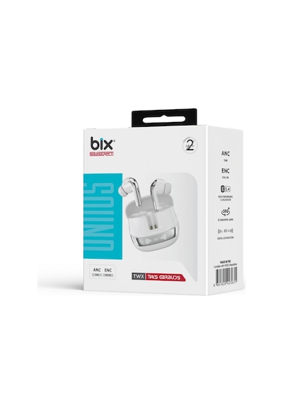 Bix Twx Soundcraft Anc Enc Bt5.4 Kablosuz Kulakiçi Kulaklık